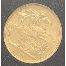 AUSTRALIA 1896 . ONE 1 SOVEREIGN . SYDNEY . GOLD